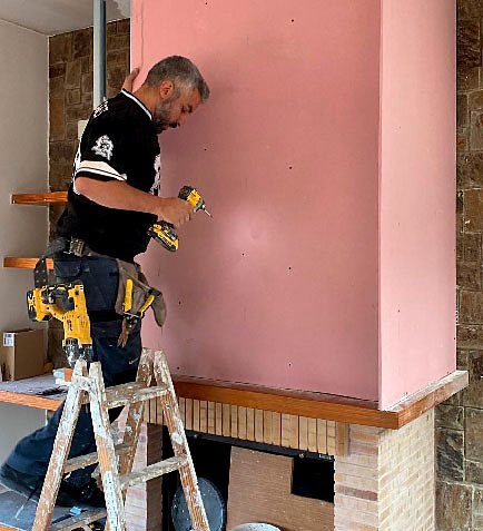 Trabajo de Roc pintor en Arbúcies